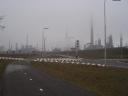 Europoort in de mist